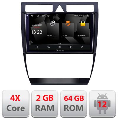 Navigatie Audi A6 Quad Core 5230-102 Android Ecran 720P Quad Core 2+64 carplay android auto