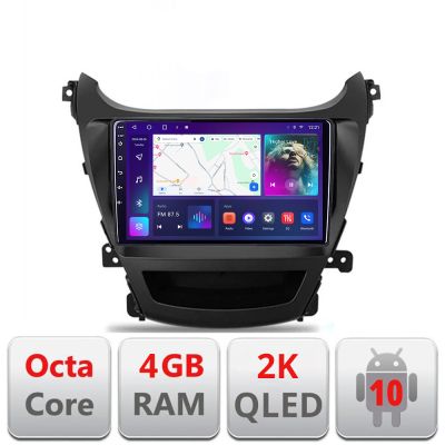 Navigatie Hyundai Elantra 2013-2015 C-359 Android Octa Core Ecran 2K QLED GPS 4G 4+32GB 360 KIT-359+EDT-E409-2K