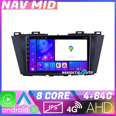 Navigatie Mazda 5 2010 2017 KIT 117 EDOTEC-LITE Android Ecran 720P Octa Core 4 64 Carplay