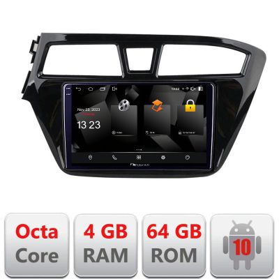 Navigatie Hyundai i20 2015-2018 5510-517 Android Octa Core 720p 4+64 DSP 360 camera carplay android auto