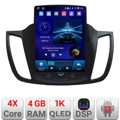 Navigatie Ford Kuga 2013-2020 tip tesla radio gps internet 4 Core carplay android auto 4+64 Incell Display kit-tesla-362+EDT-E220-RK