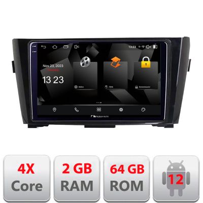 Navigatie Nissan Qashqai 5230-353 Android Ecran 720P Quad Core 2+64 carplay android auto