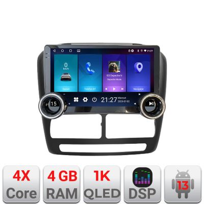 Navigatie Fiat Doblo 2010-2017 Kit-DOBLO10 Edotec  4+64 10.5 inch Incell 1K android Wifi 5Ghz gps internet