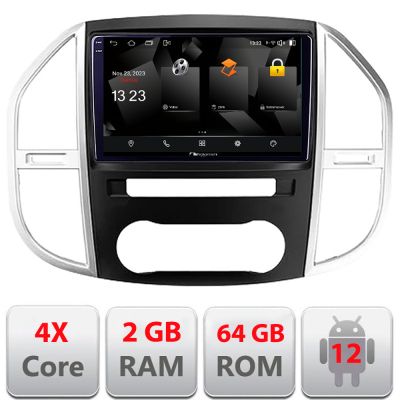 Navigatie Mercedes Vito w447 2016- Android Ecran 720P Quad Core 2+64 carplay android auto