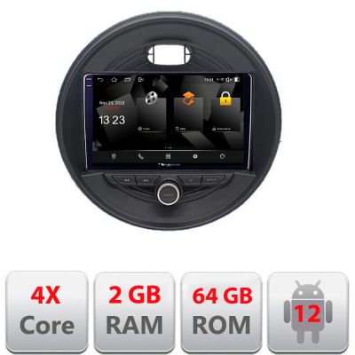 Navigatie Mini 2015-2019 masini fara ecran color de fabrica Android Ecran 720P Quad Core 2+64 carplay android auto