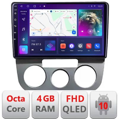 Navigatie VW Golf 5 2004-2010 clima manuala Android radio gps internet quad core 4+64 carplay android auto KIT-golf5-manual+EDT-E310v3