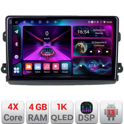 Navigatie Fiat Ducato 2021- dedicata Android radio gps internet 4+64 InCell Display 1K KIT-ducato2024+EDT-E209-RK