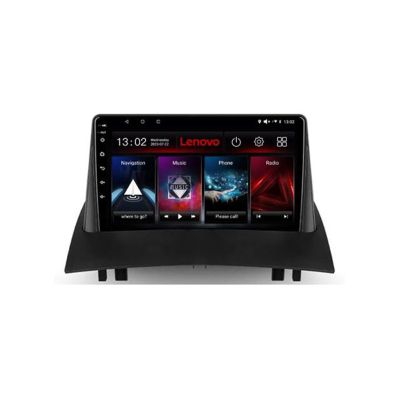 Navigatie Renault Megane 2 Lenovo Kit-098 8 core QLED 2K 4+64 360 Android Waze USB Navigatie Internet Youtube Radio