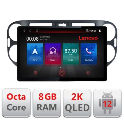 Navigatie VW Tiguan si Golf Plus 2012-2016 ecran 13" 2K 8+128 Android Waze USB Navigatie 4G 360 Toslink Youtube Radio KIT-4