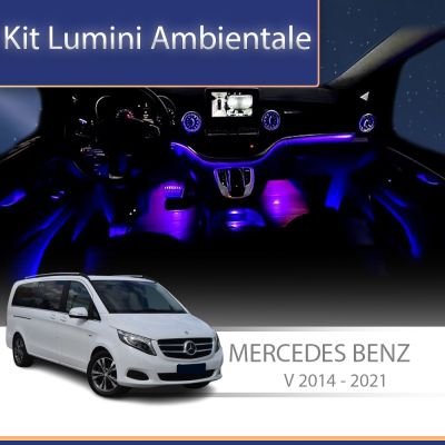 Lumini Ambientale Mercedes Benz V Klass W447 set complet usi si bord control din telefon sau sistemul original AMB-ME-W447