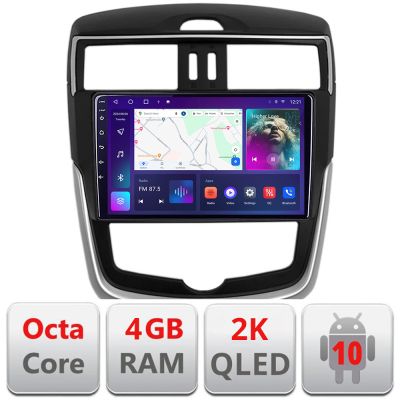 Navigatie Nissan Pulsar 2014-2018 Android ecran Qled 2K Octa core 4+32 KIT-pulsar+EDT-E409-2K