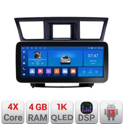 Navigatie Toyota Highlander 2007-2013 Edotec 4+64 12.3 inch Incell 1K android Wifi 5Ghz gps internet