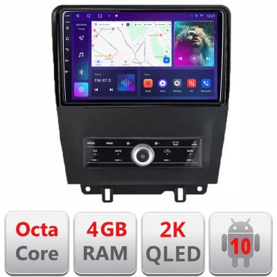 Navigatie Ford Mustang intre anii 2009-2014 Android Octa Core Ecran 2K QLED GPS 4G 4+32GB 360 KIT-mustang-old+EDT-E410-2K
