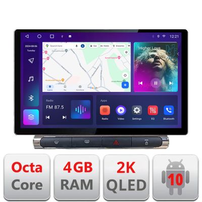 Navigatie Citroen C3 2017-2024 ecran color de fabrica Qled 2K Octa Core 4+64 LTE 4G DSP Wifi 5Ghz android auto carplay radio gps internet Kit-+EDT-E413-2K