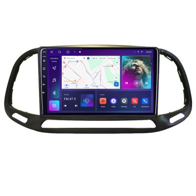 Navigatie Fiat Doblo 2015-2018 C-DOBLO15 Android Octa Core Ecran 2K QLED GPS 4G 4+32GB 360 KIT-DOBLO15+EDT-E409-2K