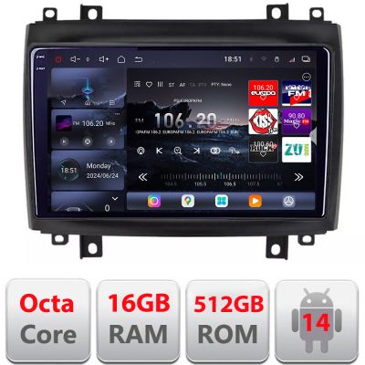 Navigatie Cadillac CTS intre anii 2003-2007 Android radio gps internet 8 core QLED 2K 12+256GB 360 Edotec