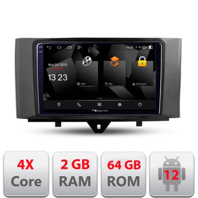 Navigatie Smart For Two 2010-2015 5230-Smart10 Android Ecran 720P Quad Core 2+64 carplay android auto