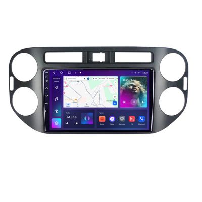 Navigatie VW Tiguan si Golf Plus 2012-2016 Android Octa Core Ecran 2K QLED GPS 4G 4+32GB 360 KIT-489v2+EDT-E409-2K