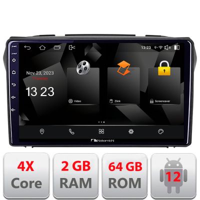 Navigatie Suzuki Alto 2009-2016 Android Ecran 720P Quad Core 2+64 carplay android auto