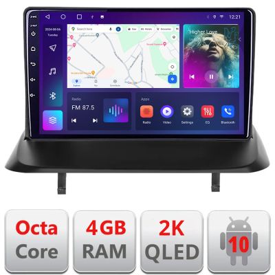 Navigatie Peugeot 3008 5008 QLED 2K Octa core 4+32 DSP 360 Optic FHD internet gps radio carplay android auto kit-3008+EDT-E409-2K