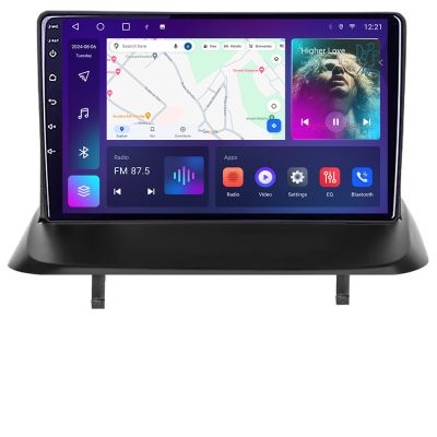 Navigatie Peugeot 3008 5008 QLED 2K Octa core 4+32 DSP 360 Optic FHD internet gps radio carplay android auto kit-3008+EDT-E409-2K