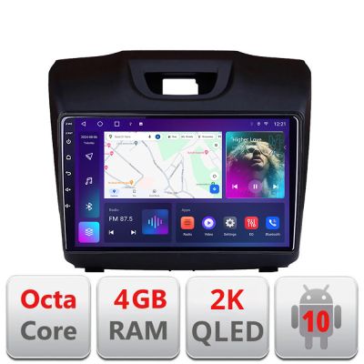 Navigatie Isuzu D-Max C-2234 Android Octa Core Ecran 2K QLED GPS 4G 4+32GB 360 KIT-2234+EDT-E409-2K