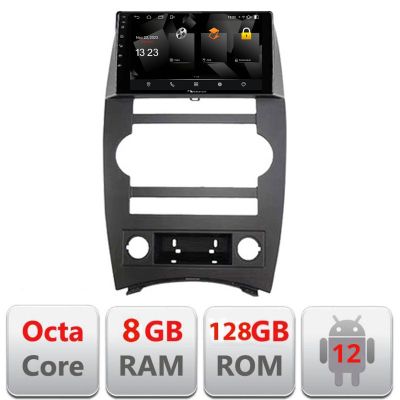 Navigatie Jeep Commander Android radio gps internet quad core 8+128 carplay android auto