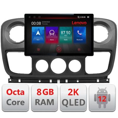 Navigatie Opel Movano, Renault Master 2010-2021 ecran 13" 2K 8+128 Android Waze USB Navigatie 4G 360 Toslink Yo