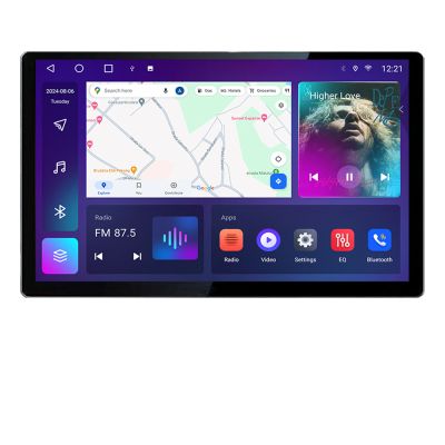 Navigatie dedicata Dacia Duster dupa 2019 N-199 Edonav ecran 13" 2K 4+32 Android Waze USB Navigatie 4G 360 Toslink Youtube Rad