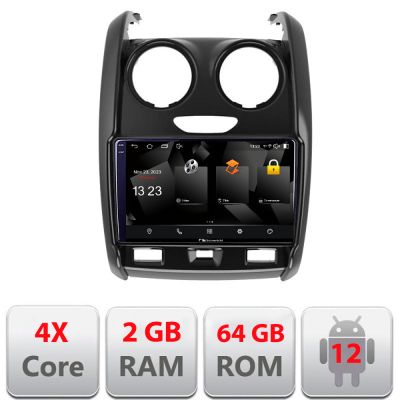 Navigatie Dacia Duster 2012-2019 5230-157 Android Ecran 720P Quad Core 2+64 carplay android auto
