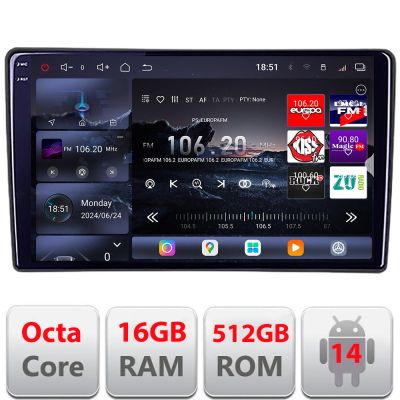 Navigatie Suzuki Splash Opel Agila 2008-2014 Android radio gps internet 8 core QLED 2K 12+256GB 360 Edotec