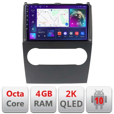Navigatie Mercedes clasa A W169 2004-2012 QLED 2K Octa core 4+32 DSP 360 Optic FHD internet gps radio carplay android auto Kit-+EDT-E409-2K