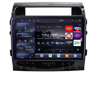 Navigatie Toyota Land Cruiser V8 L200 2009-2020 Qled 2K Octa Core 12+256GB LTE 4G DSP Wifi 5Ghz android auto carplay radio gps internet kit-381-type-b+EDT-E810-2K