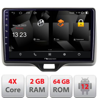Navigatie Toyota Yaris 2020- Android Ecran 720P Quad Core 2+64 carplay android auto