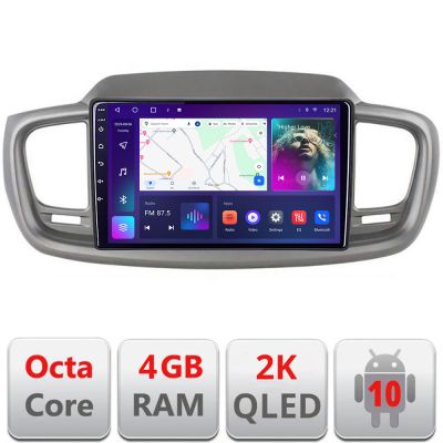 Navigatie KIA Sorento 2015-2018 Manual C-6528 Android Octa Core Ecran 2K QLED GPS 4G 4+32GB 360 KIT-6528+EDT-E410-2K