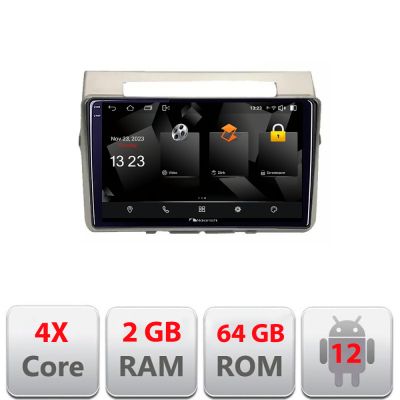 Navigatie Toyota Verso intre anii 2004-2009 Android Ecran 720P Quad Core 2+64 carplay android auto