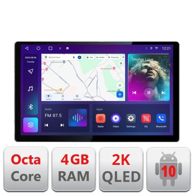 Navigatie dedicata Mercedes C W204 NTG4.5 2012-2015 Edonav ecran 13" 2K 4+32 Android Waze USB Navigatie 4G 360 Toslink Youtube
