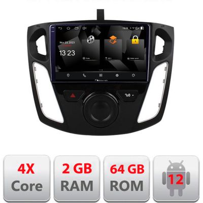 Navigatie Ford Focus 3 5230-150 Android Ecran 720P Quad Core 2+64 carplay android auto
