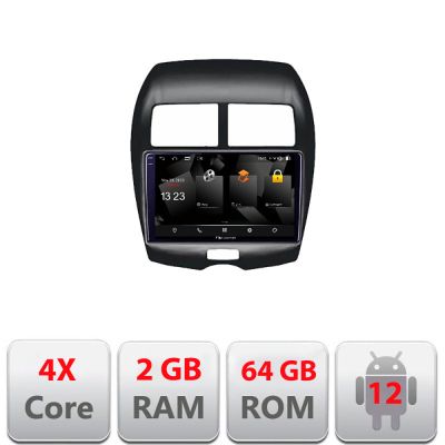 Navigatie Mistubishi ASX 5230-026 Android Ecran 720P Quad Core 2+64 carplay android auto