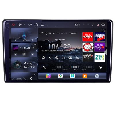 Navigatie universala 2din-1 8 core QLED 2K 12+256GB 360 Android Waze USB Navigatie Internet Youtube Radio Edotec