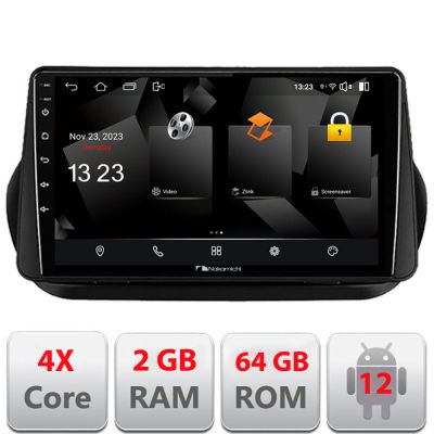 Navigatie Peugeot Bipper, Citroen Nemo, Fiat Qubo 2008-2017 Android radio gps internet quad core 2+64 carplay android auto v1