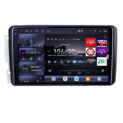 Navigatie Mercedes C 2001-2004 CLK G 2004-2006 Edotec Kit-171 8 core QLED 2K 12+256GB 360 Android Waze USB Navigatie Internet Youtube Radio