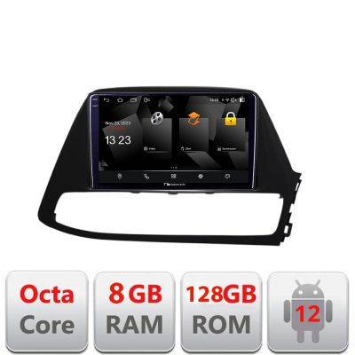 Navigatie Hyundai I30 2018-2021 Android Octa Core Qualcomm 2K Qled 8+128 DTS DSP 360 4G Optical