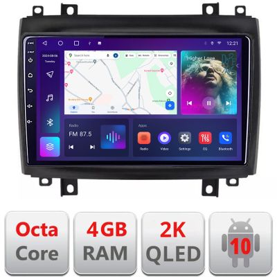 Navigatie Cadillac CTS intre anii 2003-2007 Android Octa Core Ecran 2K QLED GPS 4G 4+32GB 360 KIT-CTS+EDT-E410-2K
