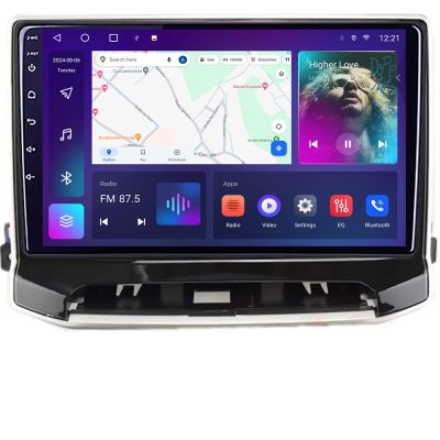 Navigatie Jeep Compass 2021- QLED 2K Octa core 4+32 DSP 360 Optic FHD internet gps radio carplay android auto kit-compass2021+EDT-E410-2K