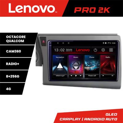 Navigatie Audi A6 C6 2004-2010 Lenovo Qled 2K Octa Core 8+256 360 DSP carplay android auto radio gps internet kit-a6-c6+PRO-2K-9-8+256
