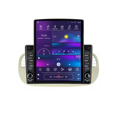 Navigatie Fiat 500 2007-2015 ecran tip TESLA 9.7" cu Android Radio Bluetooth Internet GPS WIFI 2+32 DSP Quad Core