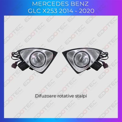 Lumini ambientale Mercedes GLC X253 dedicate tweetere rotative 4D control din sistemul original si telefon