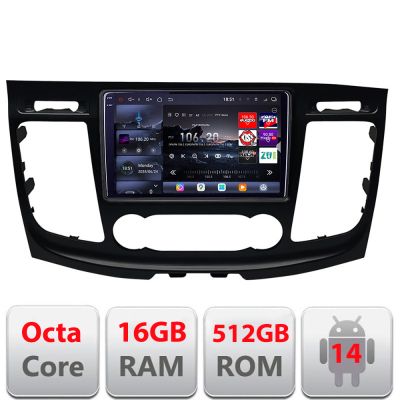 Navigatie Ford Transit 2019- varianta cu radio cd simplu Android radio gps internet 8 core QLED 2K 12+256GB 360 Edotec