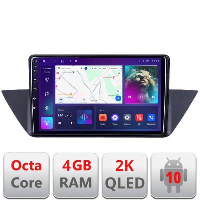 Navigatie BMW X1 E84 C-219 Android Octa Core Ecran 2K QLED GPS 4G 4+32GB 360 KIT-219+EDT-E410-2K